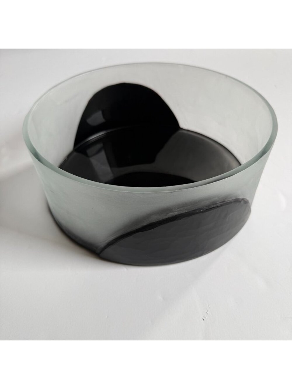 TOM DIXON Carved Bowl Black Decorative Glass Bowl - Limited Edition